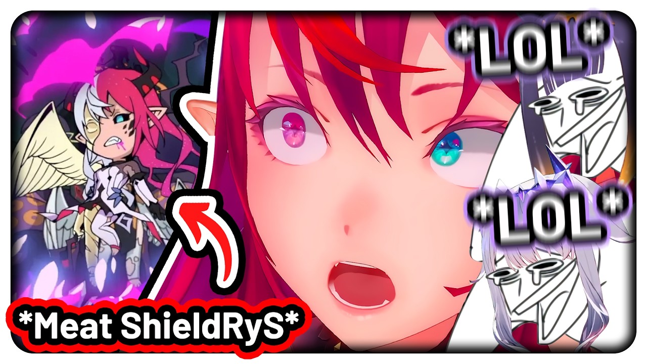 Biboo and Ina laughed so hard when IRyS became a meat shield during their fight 【Hololive EN】