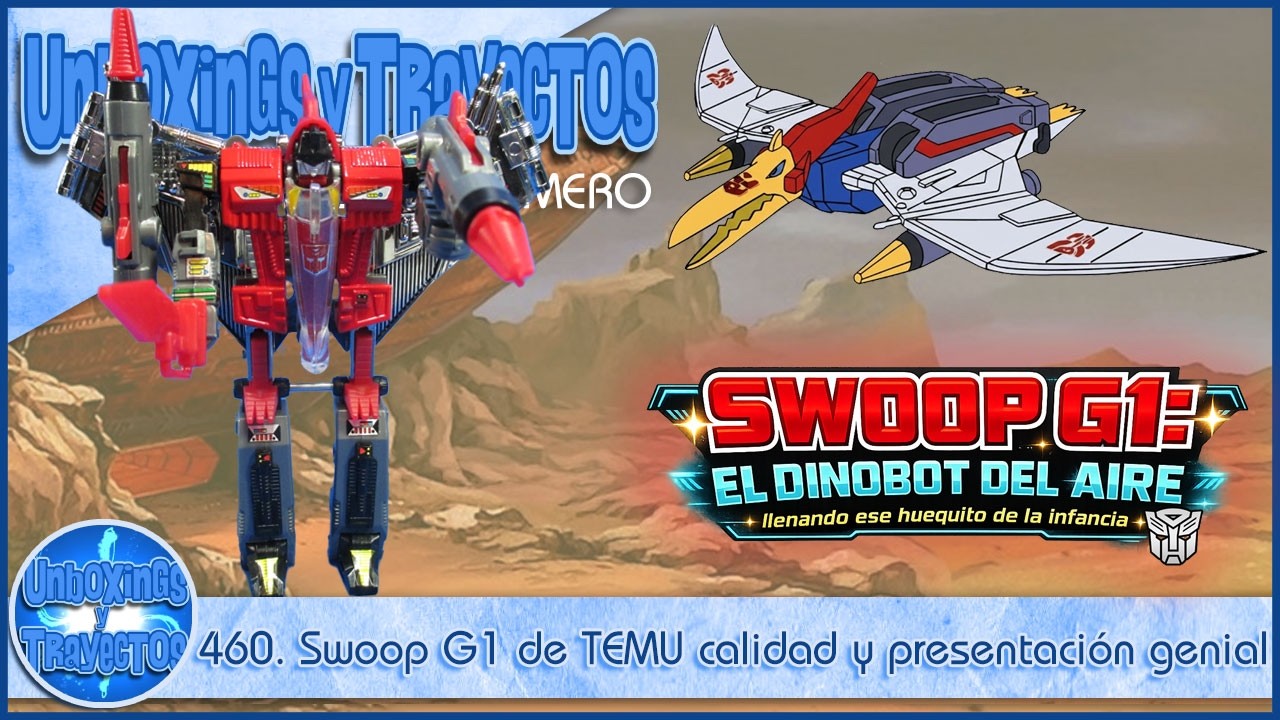 460. Swoop G1 de TEMU sorprende: lanzamisiles ocultos bajo las alas y modo pterodáctilo dinámico 🔥