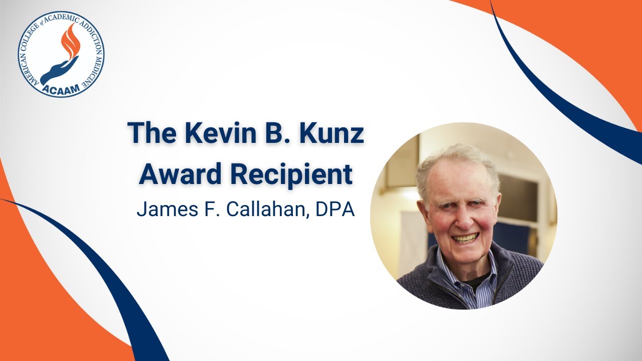 2024 Kevin B. Kunz Award Recipient Remarks