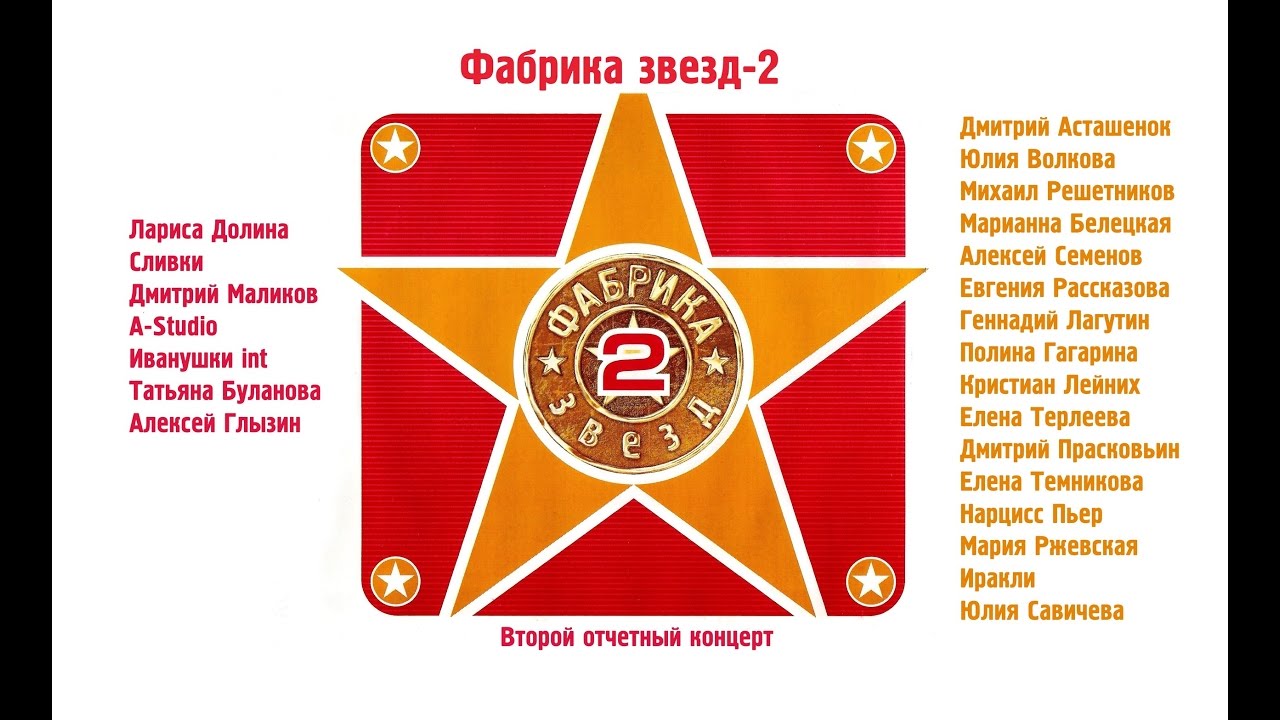 Фабрика звёзд-2 - Второй отчетный концерт