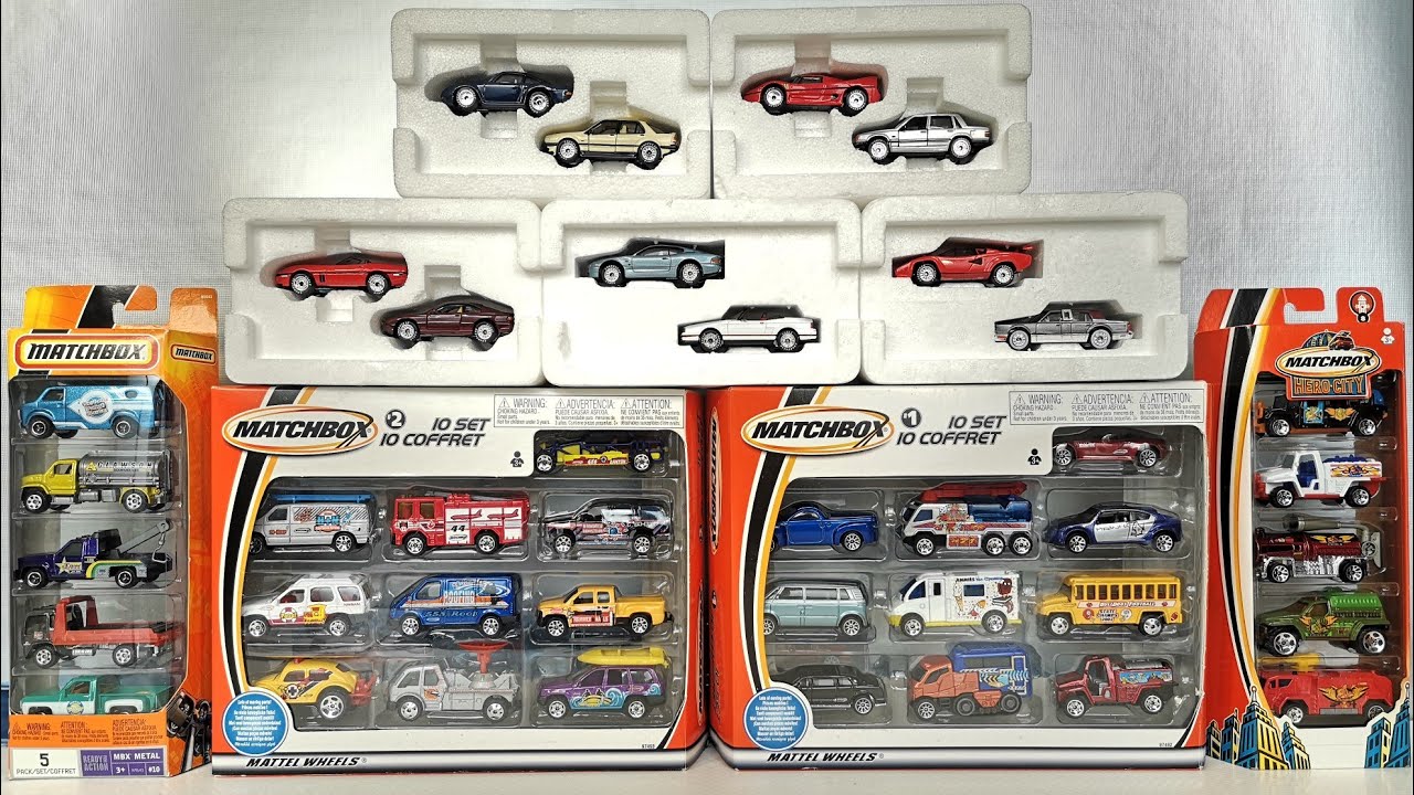 Matchbox 10-packs & 5-packs from 2002 / 2004 / 2009 of the John Nijhuis Collection (MBX Ambassador)