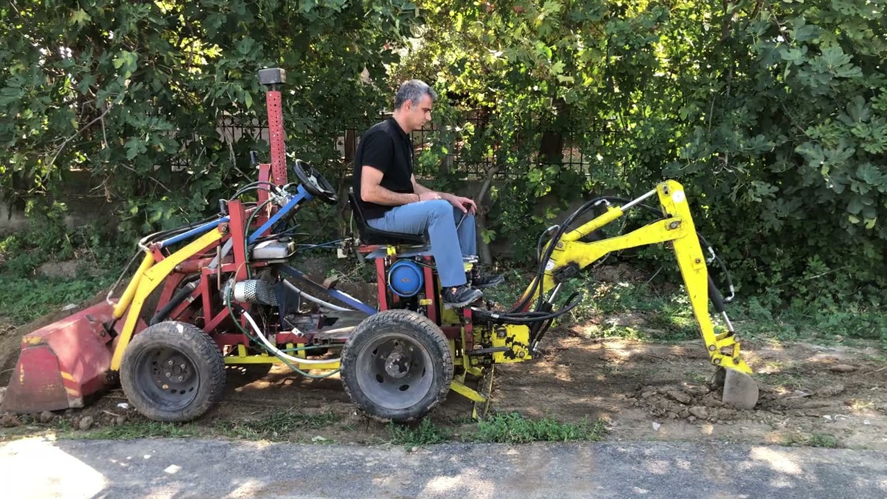 homemade mini loader backhole