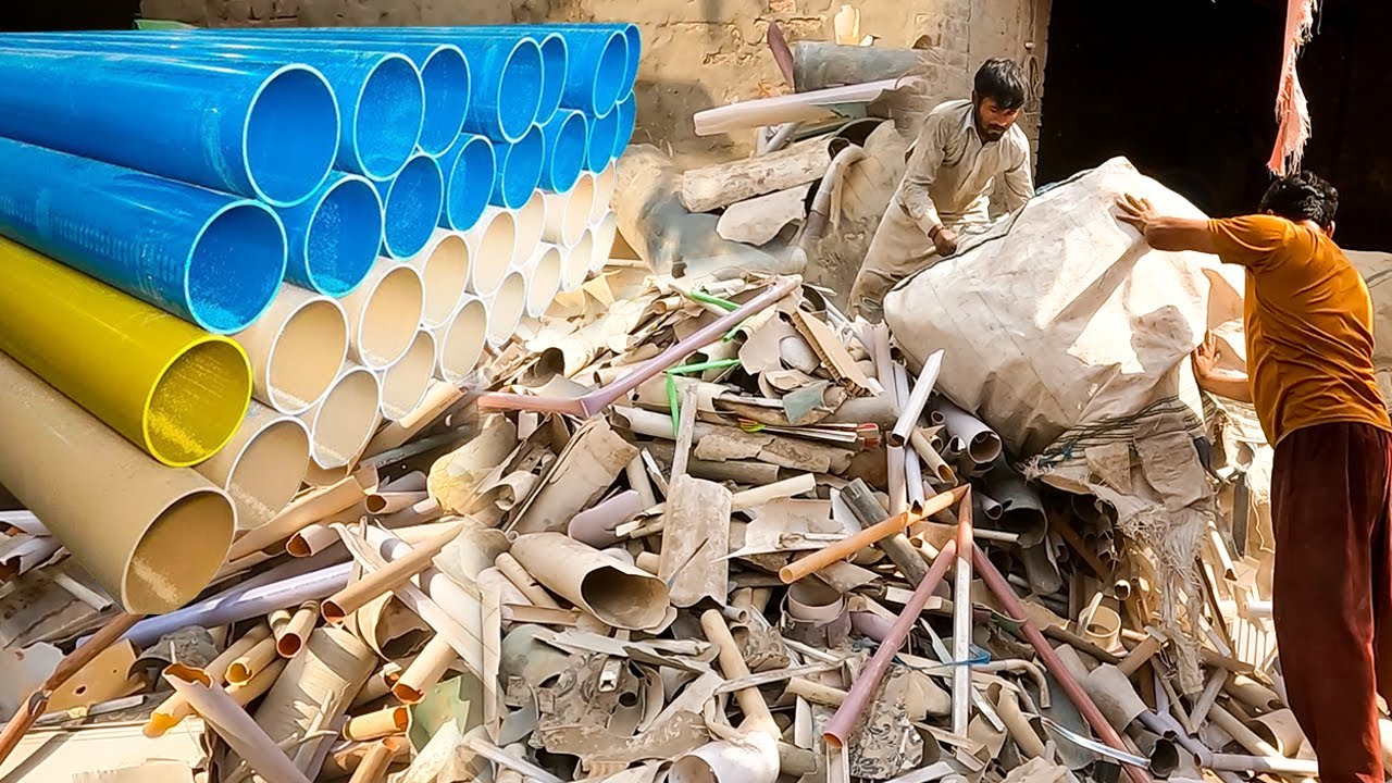 Incredible Process of Recycling Plastic pvc Scrap to Make New pvc pipe