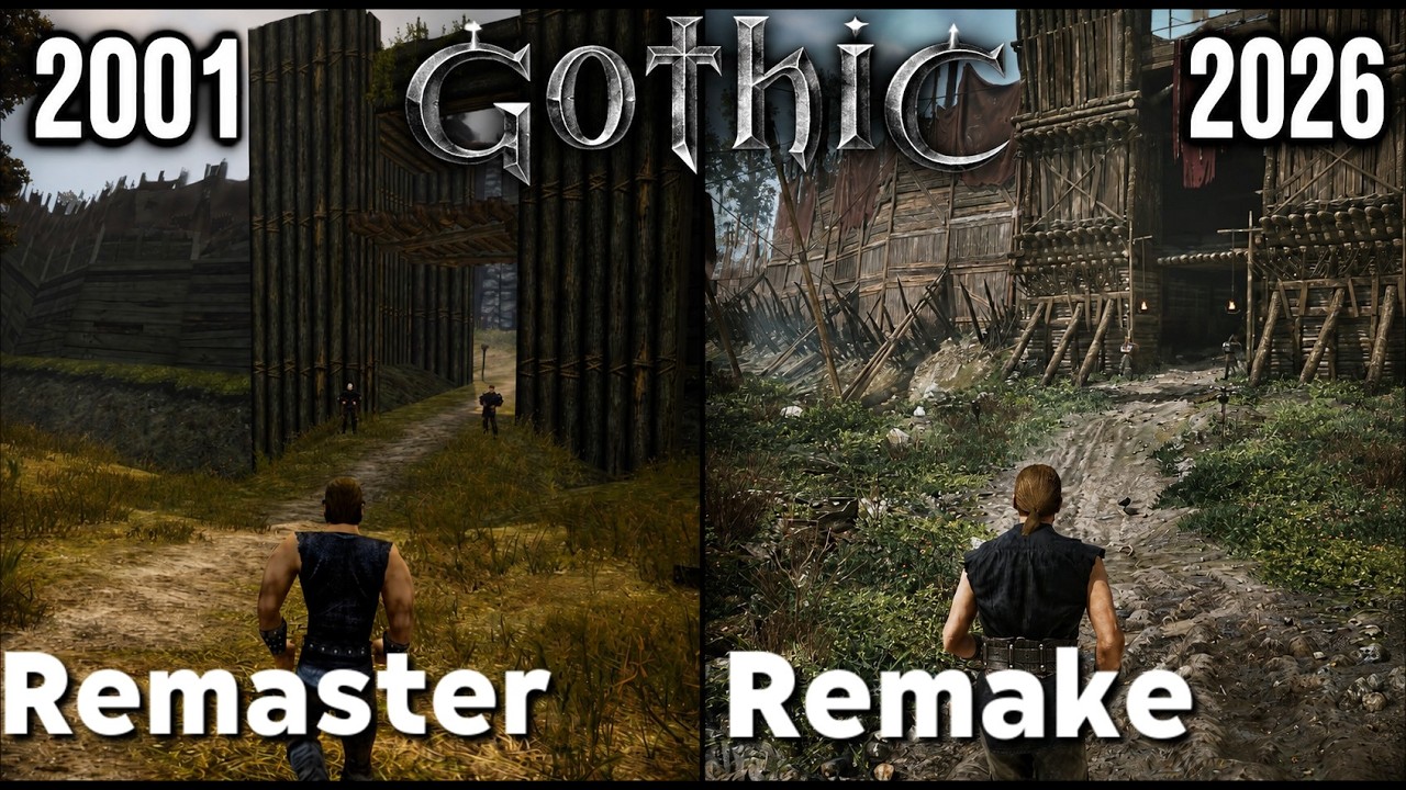 Gothic Classic Remaster vs Remake - Graphics Comparison
