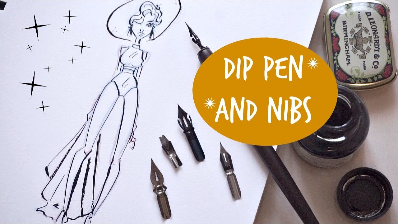 Manuscript Dip Pen and Nibs Review & Fashion Illustration