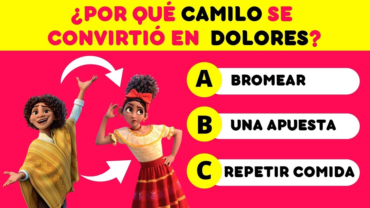 Nuevos Retos para tus habilidades de atención y memoria ¿Cuánto conoces de Disney y Encanto?