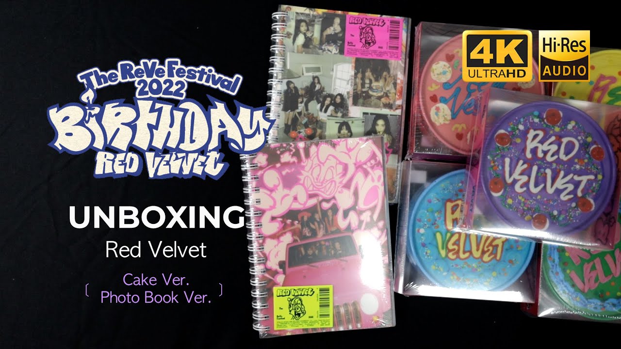 [4K/Hi-Res] UNBOXING RED VELVET - The ReVe Festival 2022-Birthday(Photobook/Cake Ver) 앨범 언박싱