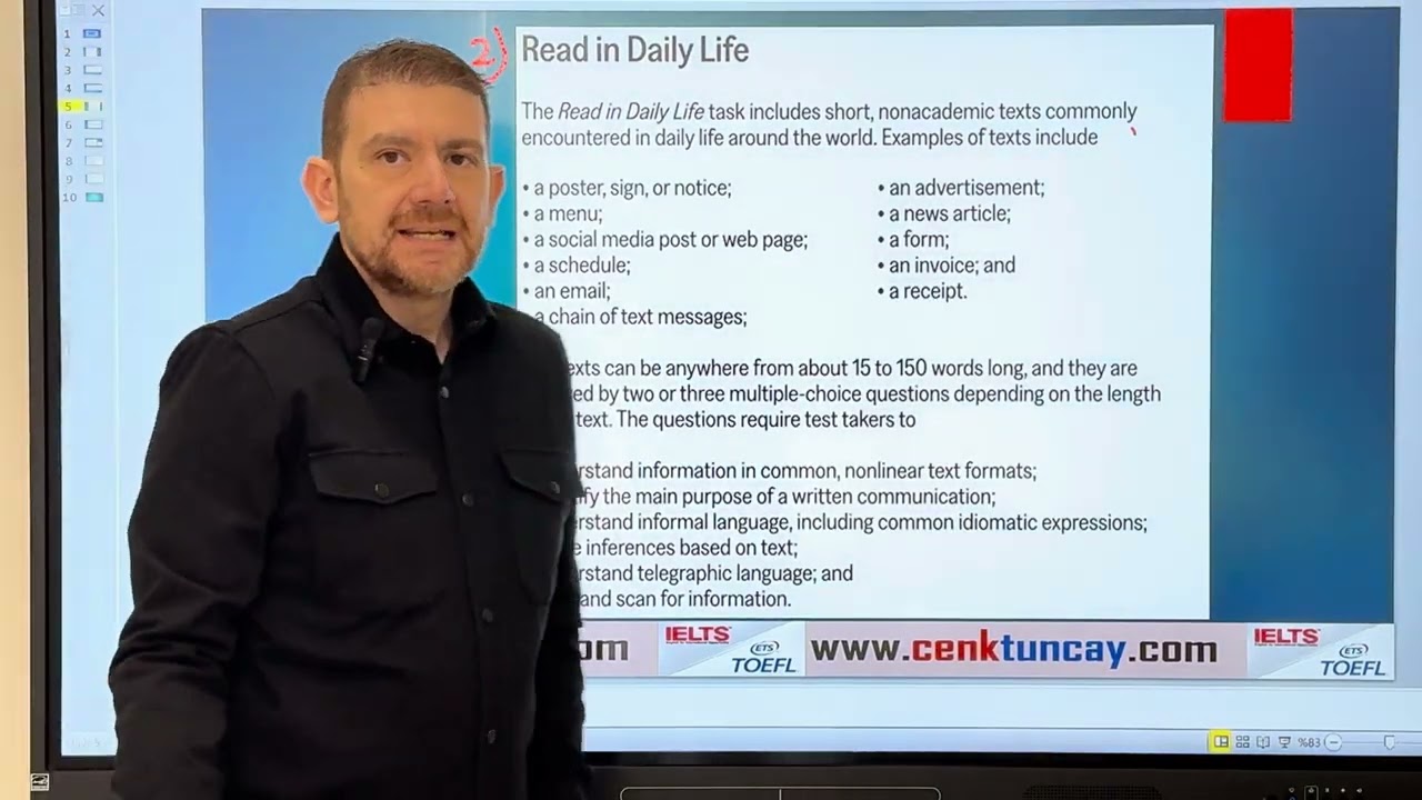 Yeni TOEFL 2026 reading soru tipleri, sinav tanitimi ve örnekler