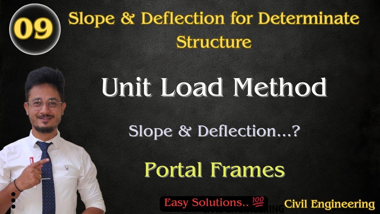 09* Unit load method | Slope & deflection | Structural Analysis | Civil engineering #structure