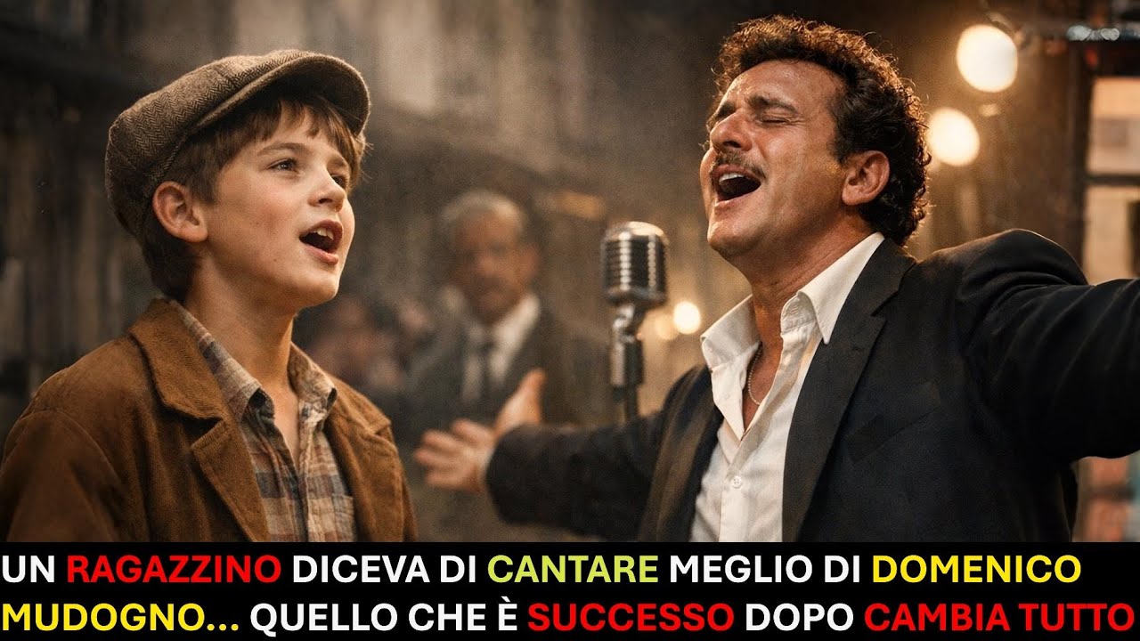 🔴Un ragazzino diceva di cantare meglio di Domenico Modugno.. Quello che &egrave; successo dopo cambia tutto
