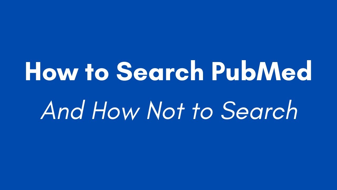 How to search PubMed and get back relevant papers