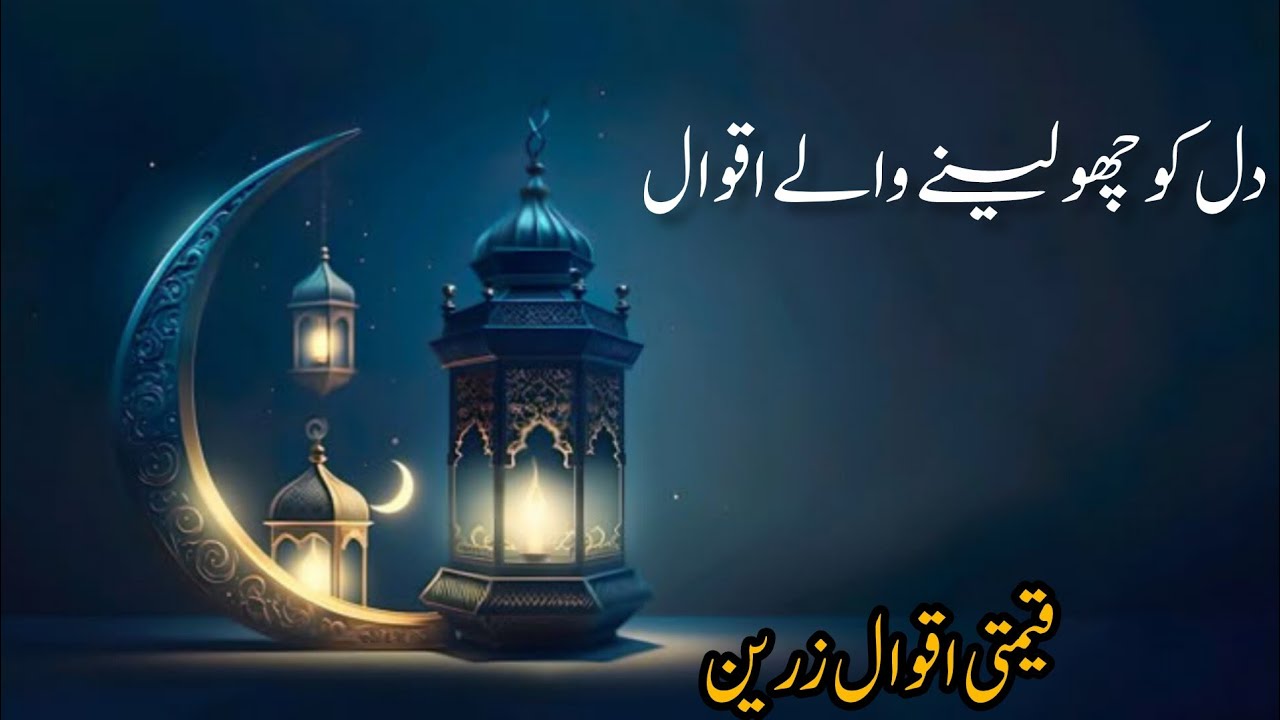 قیمتی اقوال زرین || اقوال زریں اردو میں || زندگی بدل دینے اقوال زریں