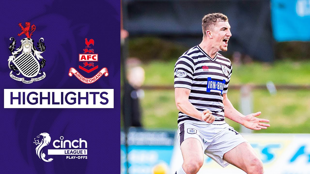 Queen's Park 1-1 Airdrieonians | cinch Championship Play-Off Final (1st Leg) | Highlights
