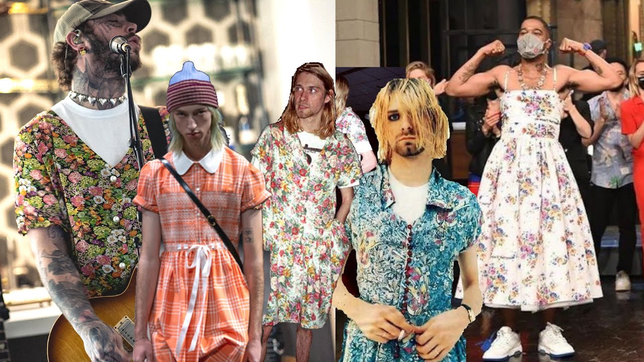 iconic fashion moments: kurt cobain's dress 👗🎸💐