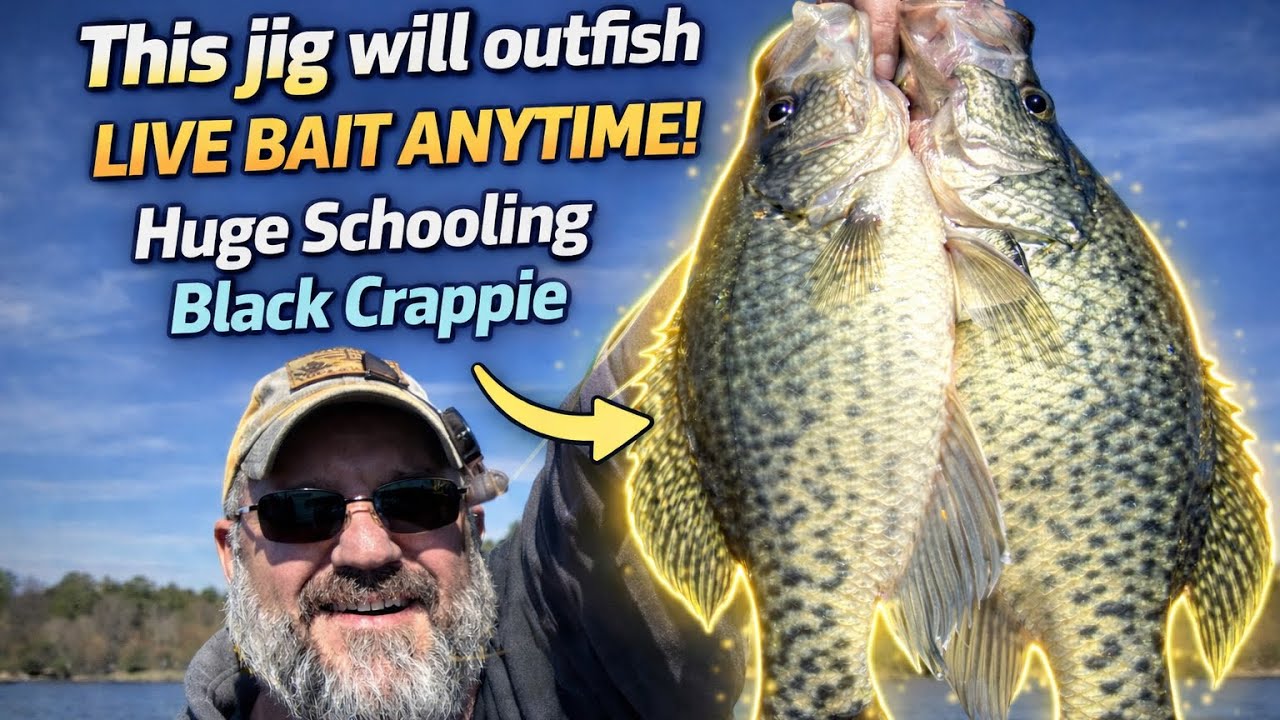 THIS JIG WILL OUT FISH LIVE BAIT ANYTIME | Huge Schooling Black Crappie, EP 4825