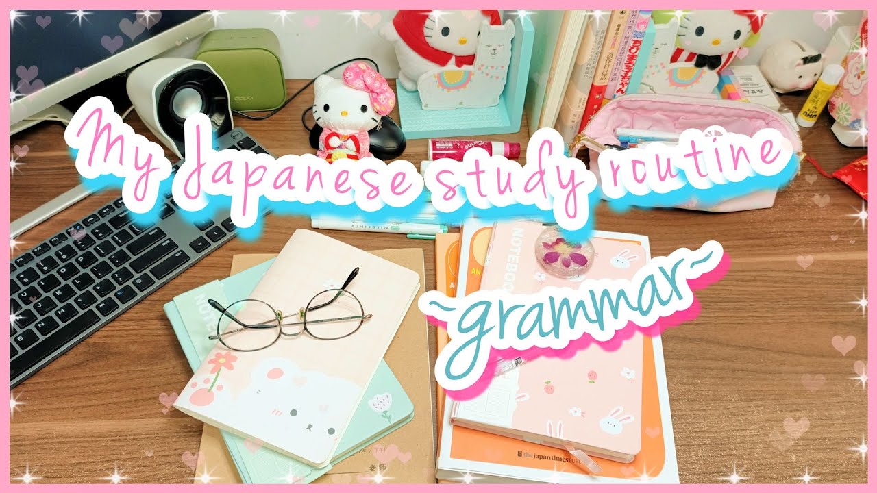 Study Vlog #002| My daily Japanese self study routine | How I learn Japanese Grammar| Genki book 1