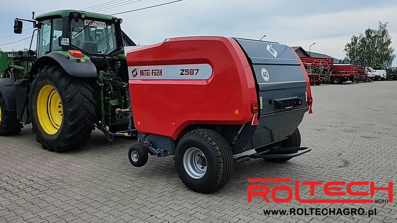 Prasa Belująca Zwijająca Łańcuchowa Stałokomorowa METAL-FACH Z587 - ROLTECH Poniaty Wielkie