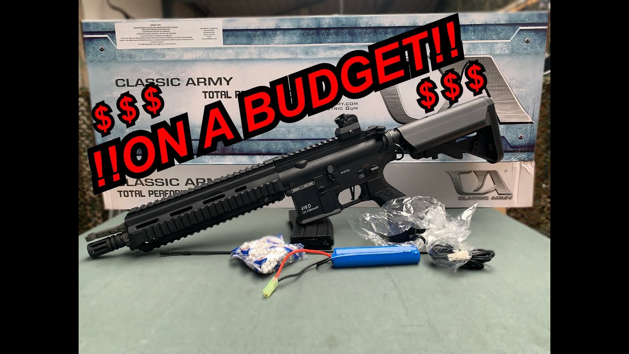 AIRSOFT ON A BUDGET THE CLASSIC ARMY 416 CQB BLACK ECU | Airsoft Guns Unboxing From Shogun.NL