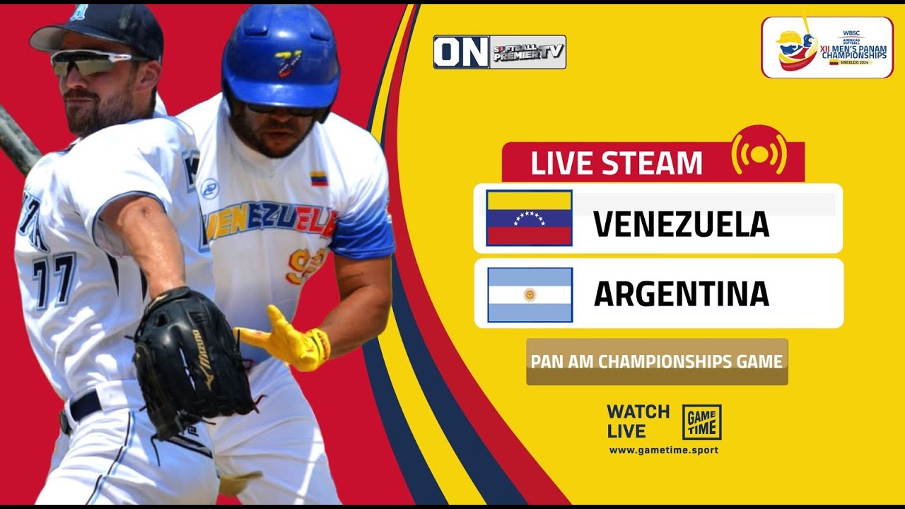 Venezuela v Argentina    XII Men's Softball Pan American Championship 2024
