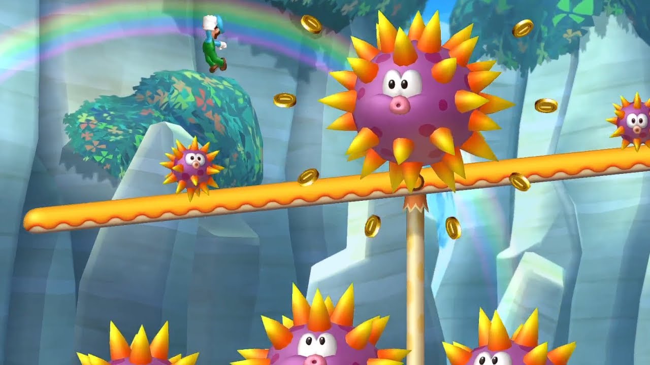 Urchin Falls - New Super Luigi U Stage Showcase