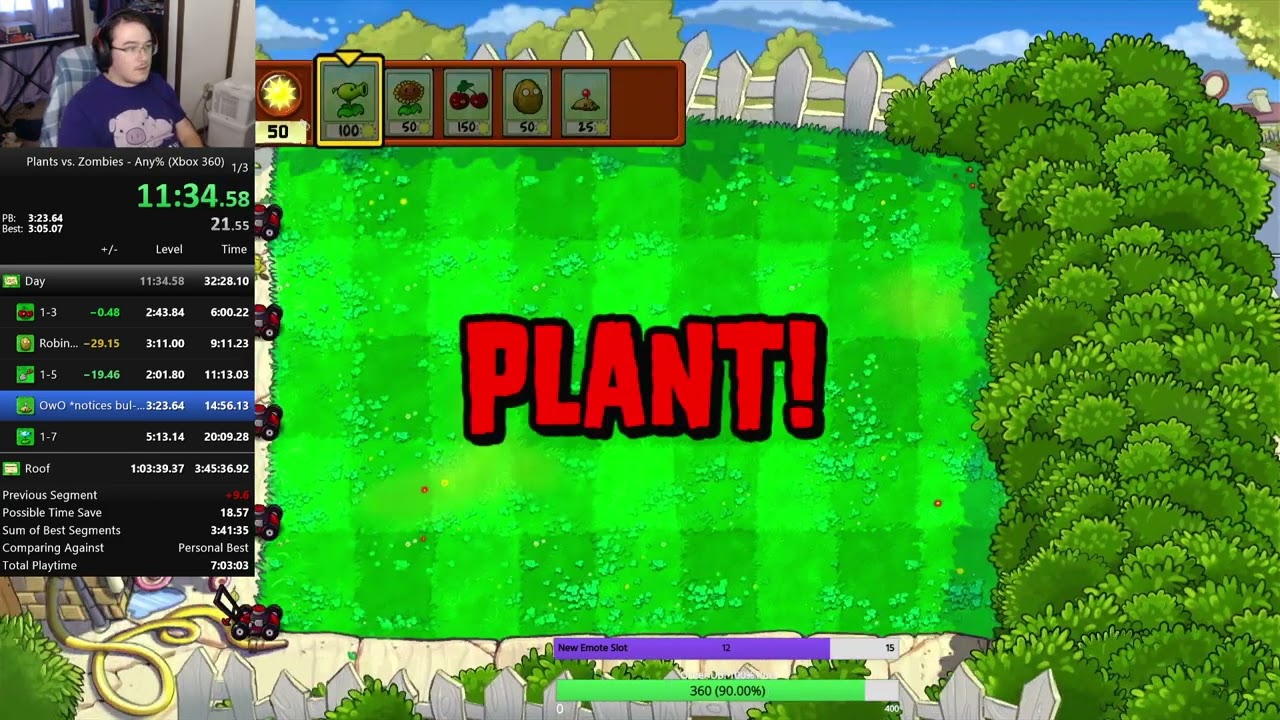 PvZ Console Speedrun | PvZ Console Any% | New PB (3:35:58)