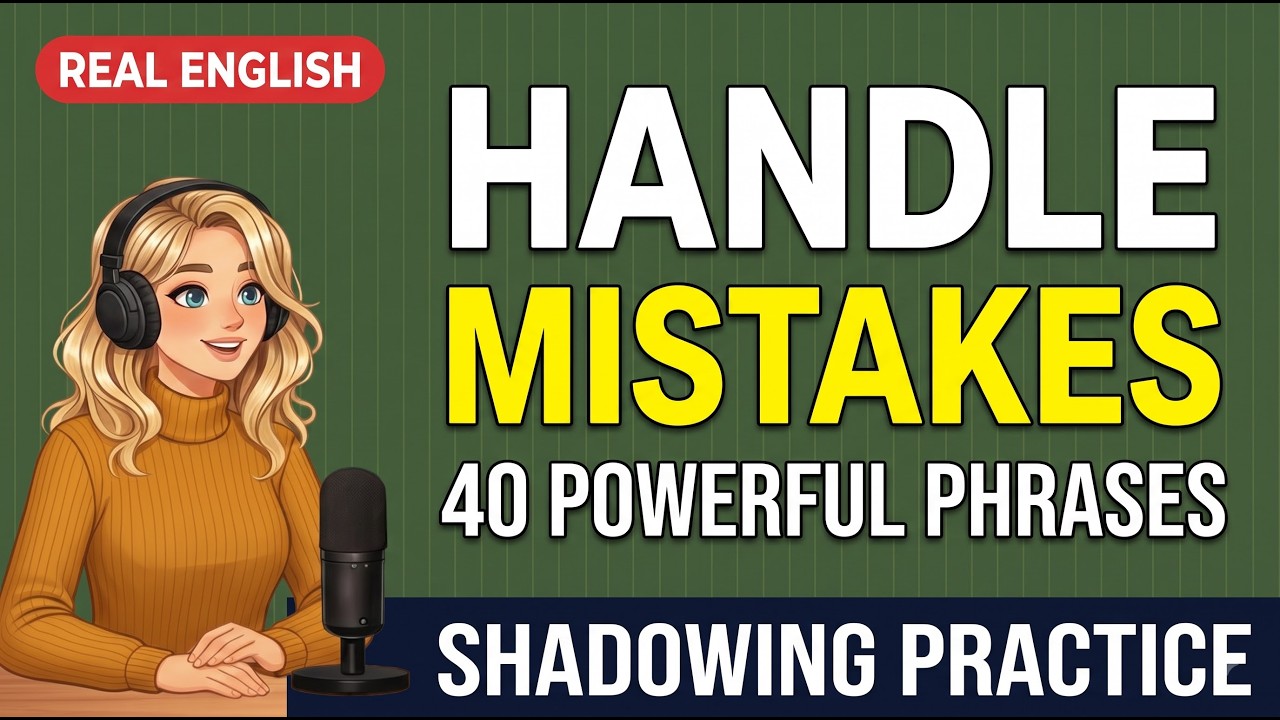 Как не бояться ошибок в английском | 40 фраз и практика аудирования (Shadowing)