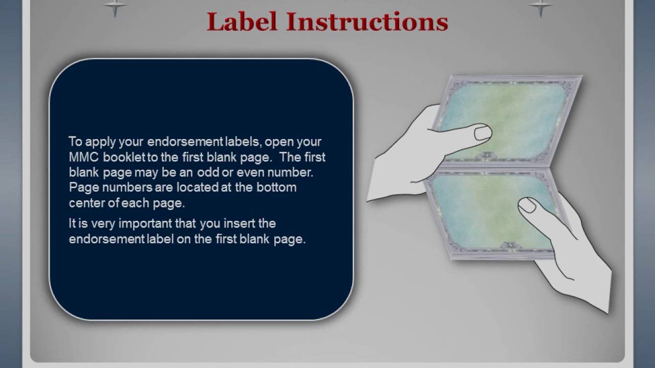 National Maritime Center: Endorsement Labels