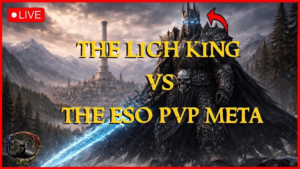 ESO x  LOTR x WOW RP-PVP NEW BUILDS! 🔴LIVESTREAM #eso #esopvp #lotr