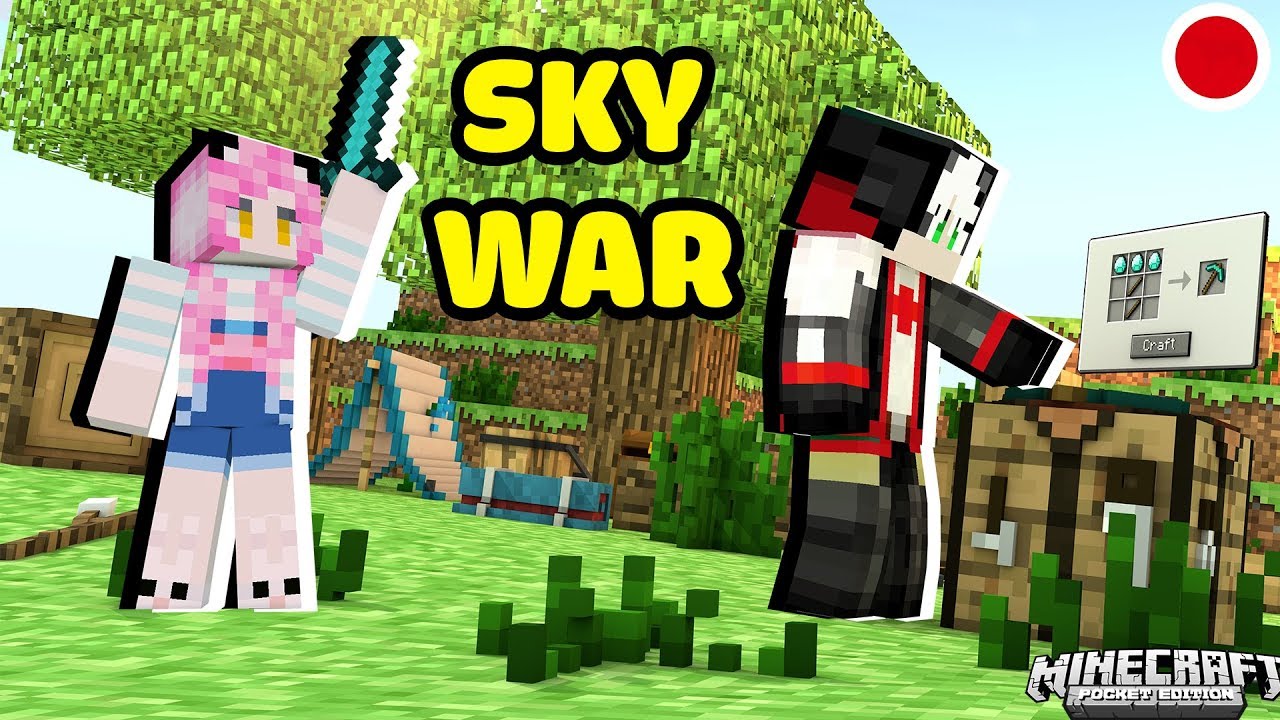 REDHOOD VÀ MỀU STREAM SKY WAR CÙNG TEAM PIRATE TRONG MINECRAFT*REDHOOD STREAM BEDWAR VÀ MINI GAME