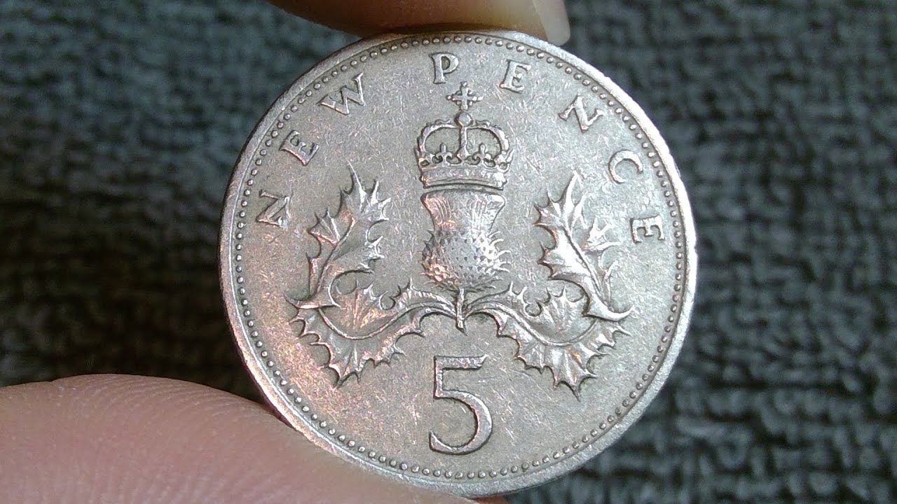 1968 United Kingdom 5 New Pence 5p Coin &bull;&nbsp;Values, Information, Mintage, History, and More