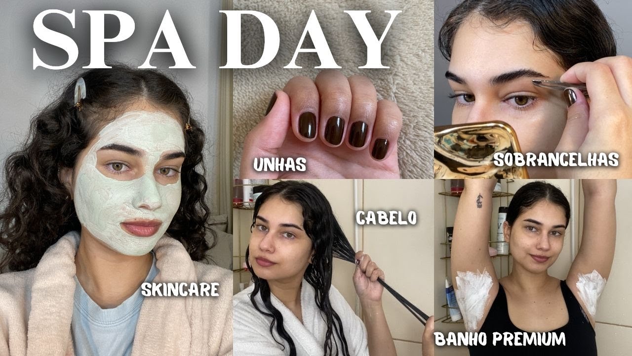 SPA DAY COMPLETO 🧖🏻‍♀️🤍 glow up pro meu aniversário | unhas, cabelo, corpo & rosto