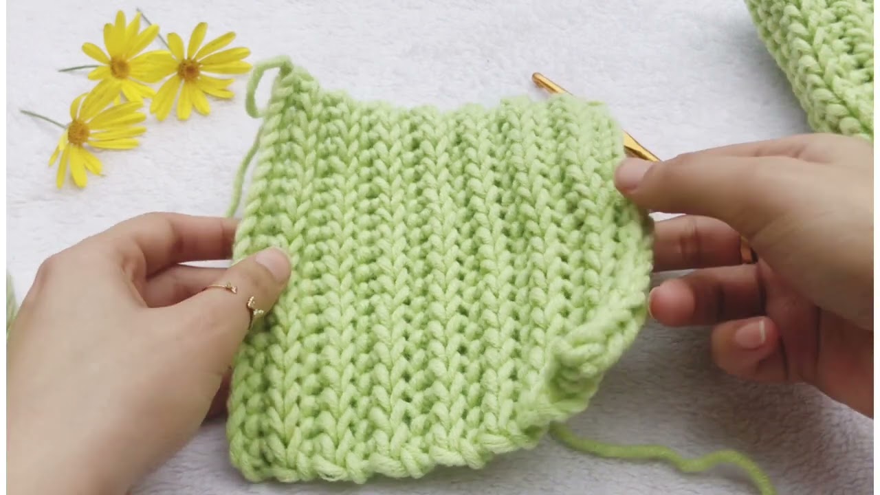 كروشيه جوانتي/قفازات بدون اصابع الاكثر طلباً بغرزة التريكو بقطعة واحدة بس اسرع طريقة/Crochet gloves