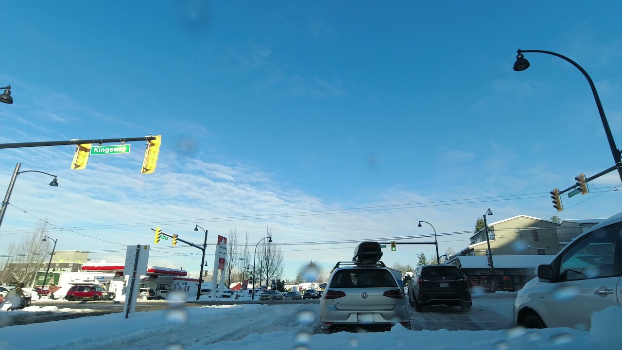 Real Time Driving | Vancouver Snow Day 2021 | Million Miles Raw 4K