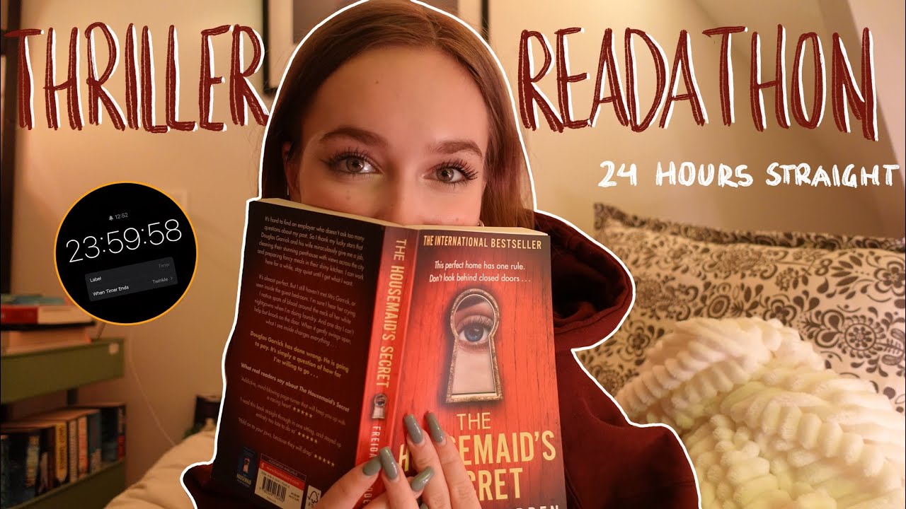 attempting to read ONLY THRILLERS for 24 hours straight | a 24 hour readathon!