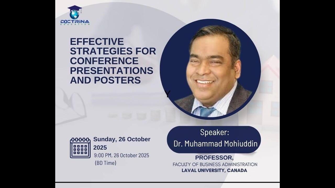 🎓 Effective Strategies for Conference Presentations and Posters