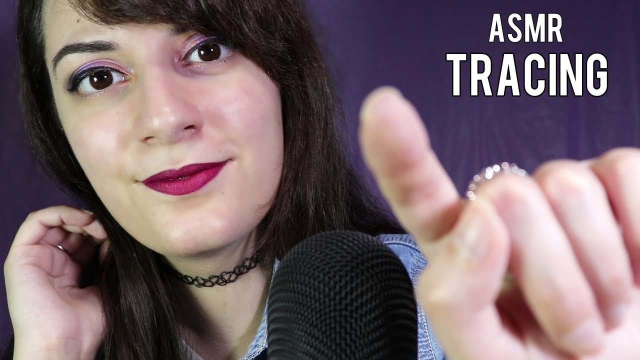 ASMR TRACING, Close up Whispering, Mouth Sounds| EL ASMR