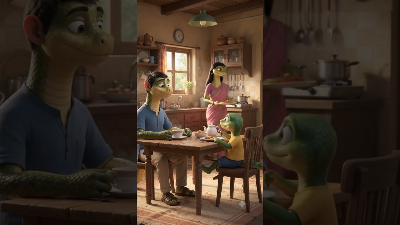 When Lizards Find a Human in Their House! 😱#ParallelUniverse #LizardInTheHouse