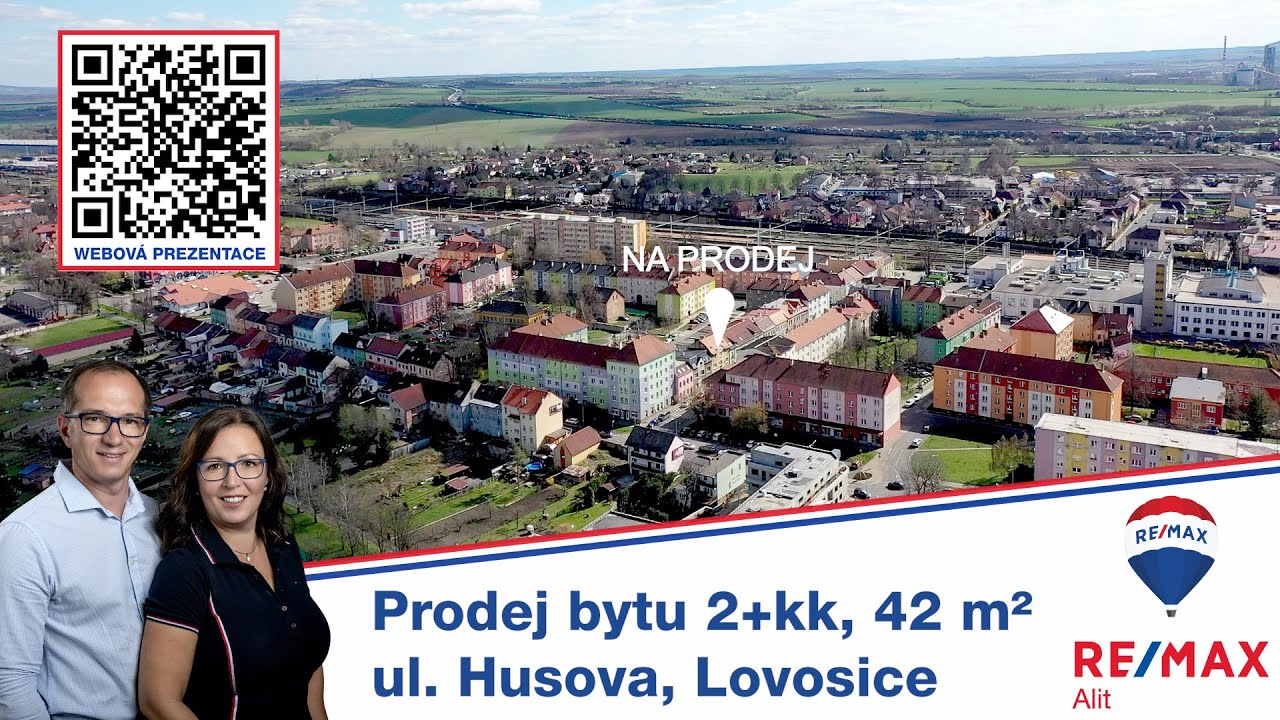Prodej bytu 2+kk, 42 m², ul. Husova, Lovosice - RE/MAX Alit, Iveta Bydžovská