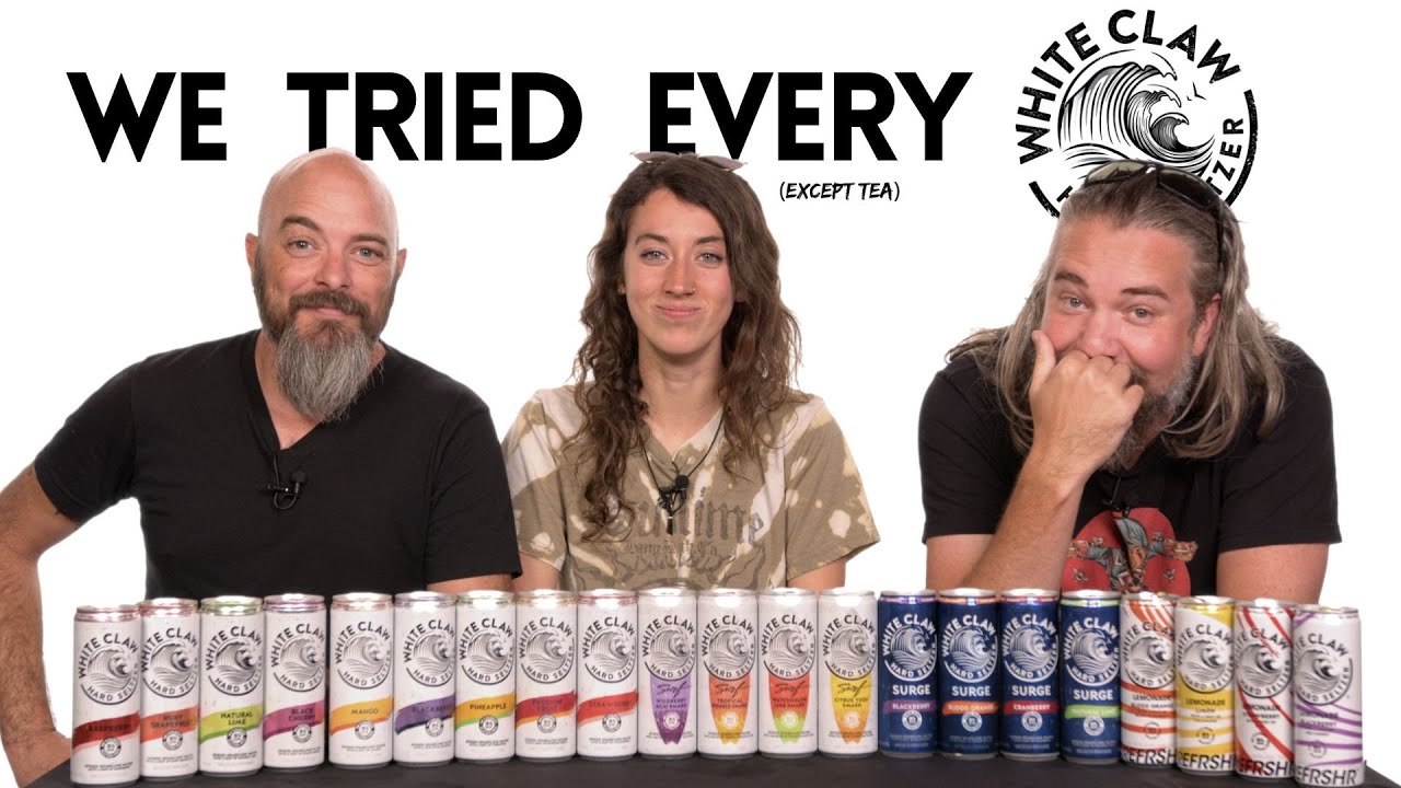 Любители виски впервые пробуют все сорта WHITE CLAW (кроме чая)