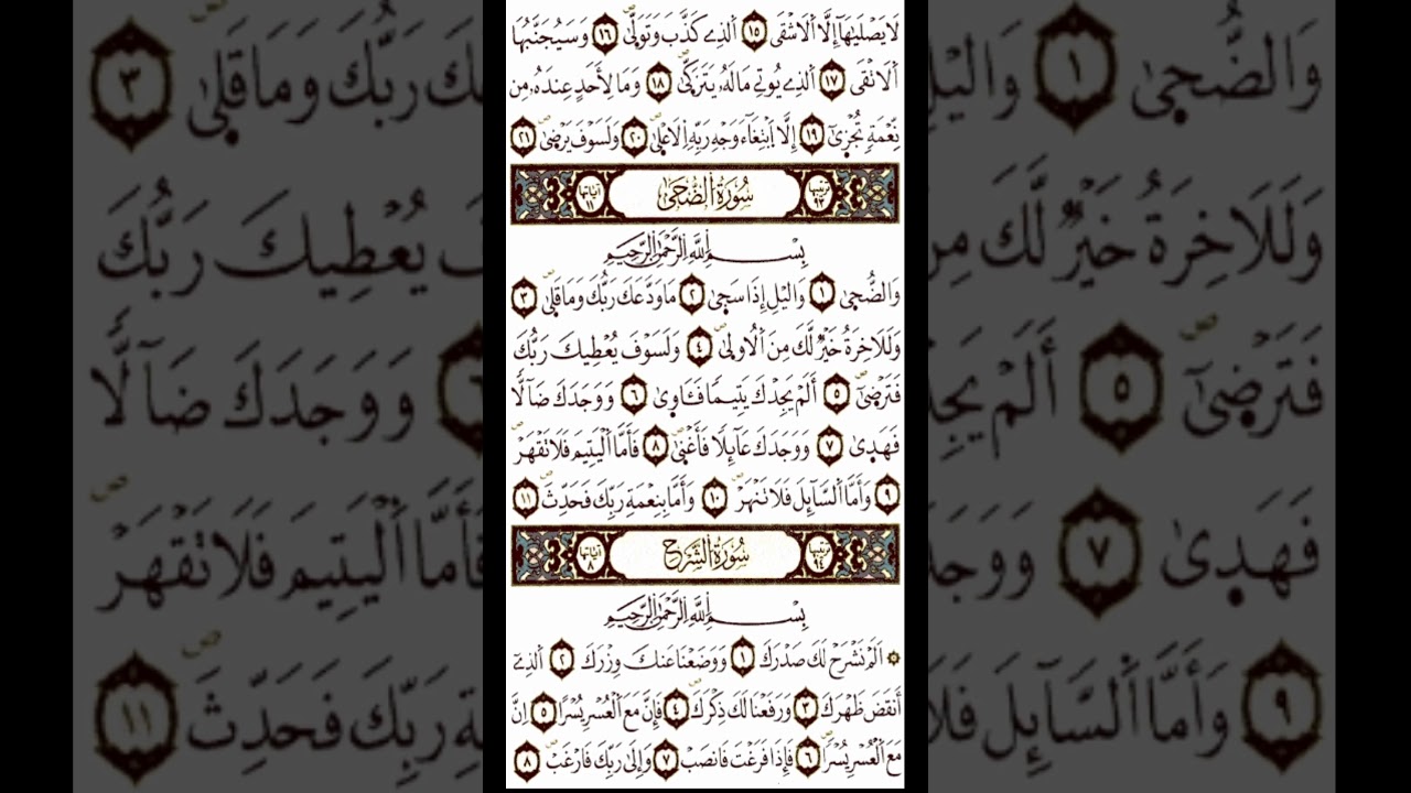 حزب سبح برواية ورش عن نافع(القارىء ياسين الجزائري)❤️