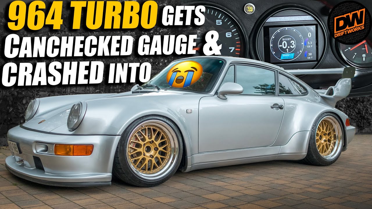 964 Turbo gets Canchecked Gauge & Crashed Into :(