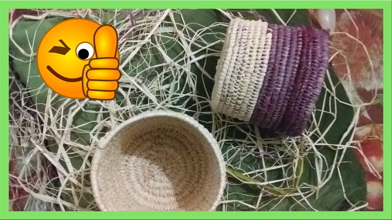 صنع كؤوس  جميلة من الرافيا/ اعمال اليدوية