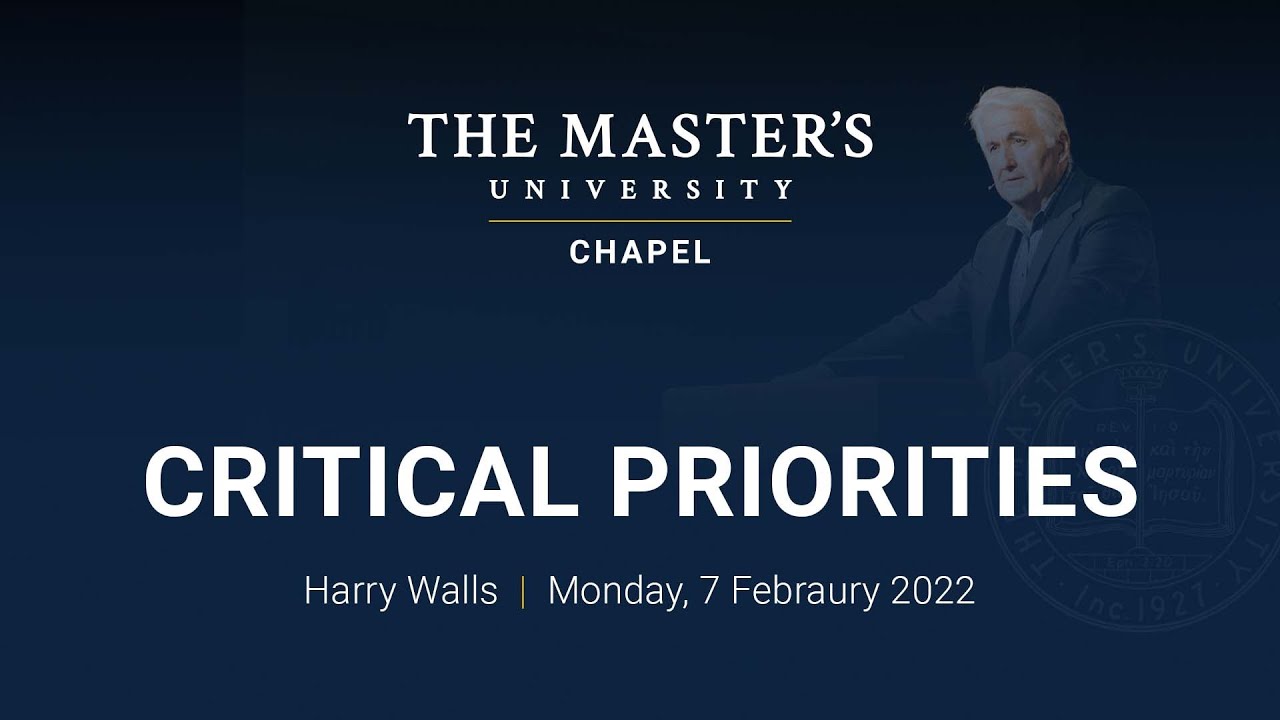 Critical Priorities - Harry Walls