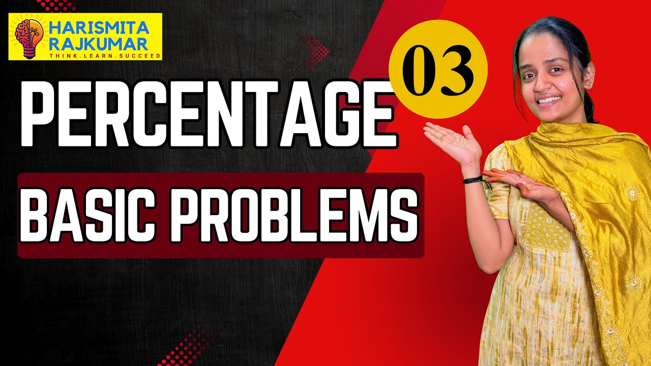 Basic Questions on PERCENTAGE  | Easy Tricks & Shortcuts |  Lecture #3