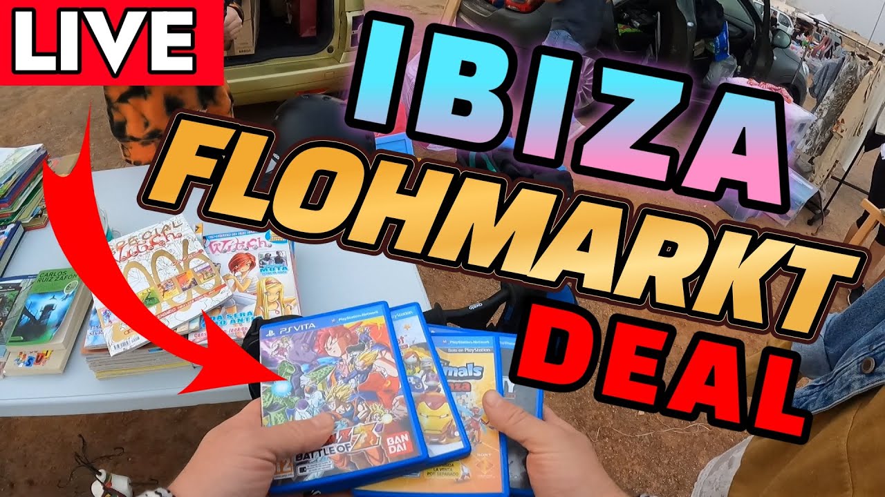 LIVE Flohmarkt Action - Schnäppchensuche in Spanien auf Ibiza - Videospiele Nintendo Reselling Tour