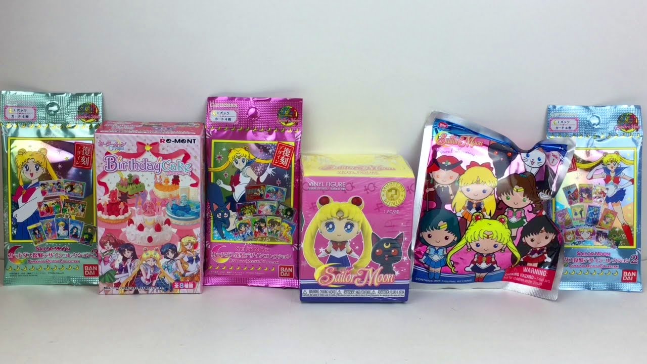Sailor Moon Funko Mystery Mini Rement Cakes Figural Key Ring & Cards Blind Bag Opening