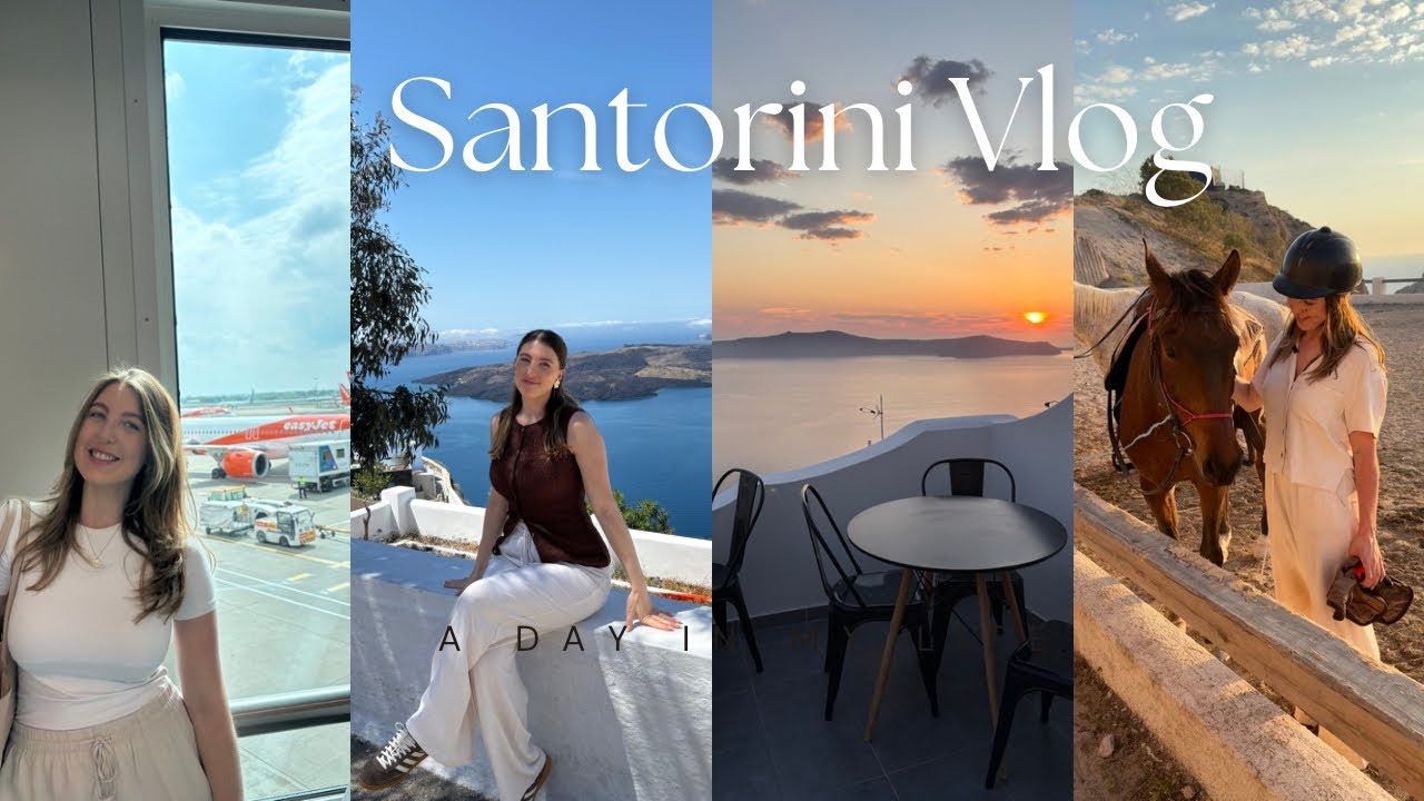 SANTORINI VLOG | watching Mamma Mia in an outdoor cinema & Horse riding!!