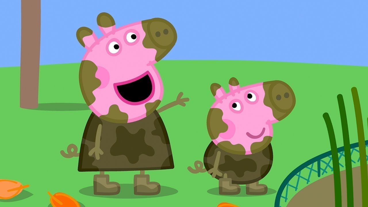 A Muddy Autumn Day 👻 Peppa Pig at Halloween 🎃 Halloween Cartoons for Kids