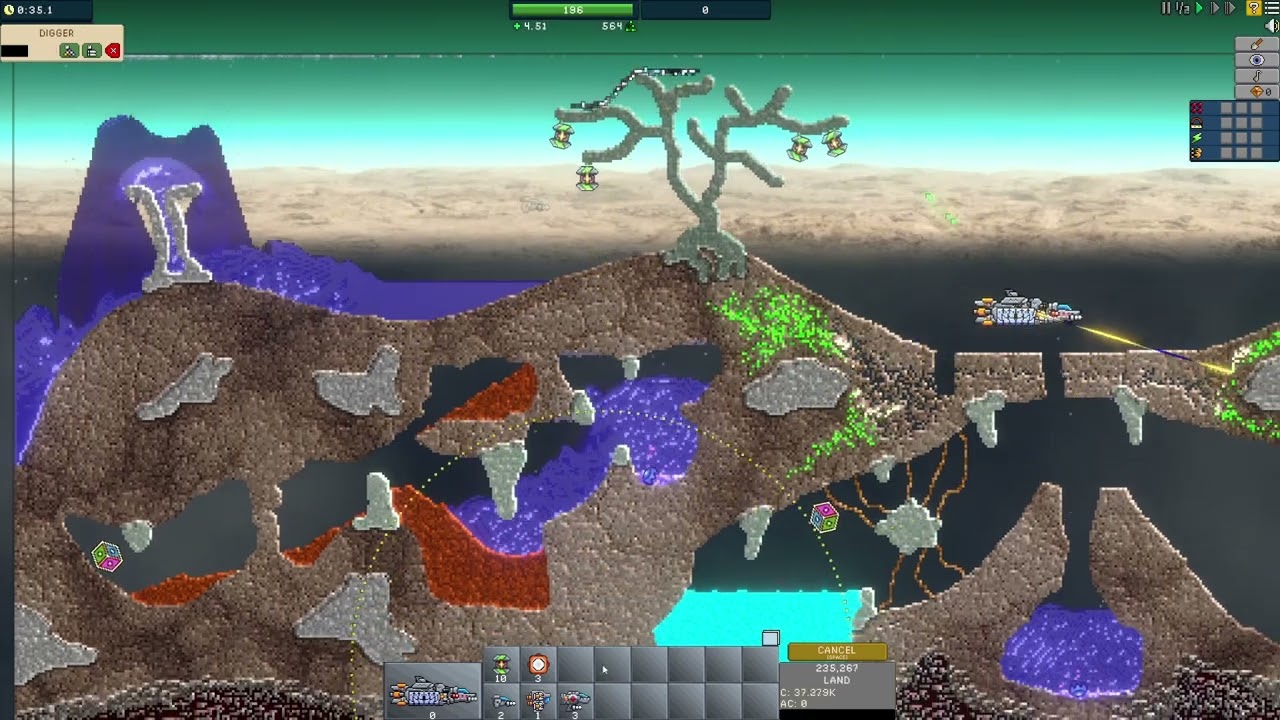 Fight Purple Slime in Tower Defense Creeper World IXE