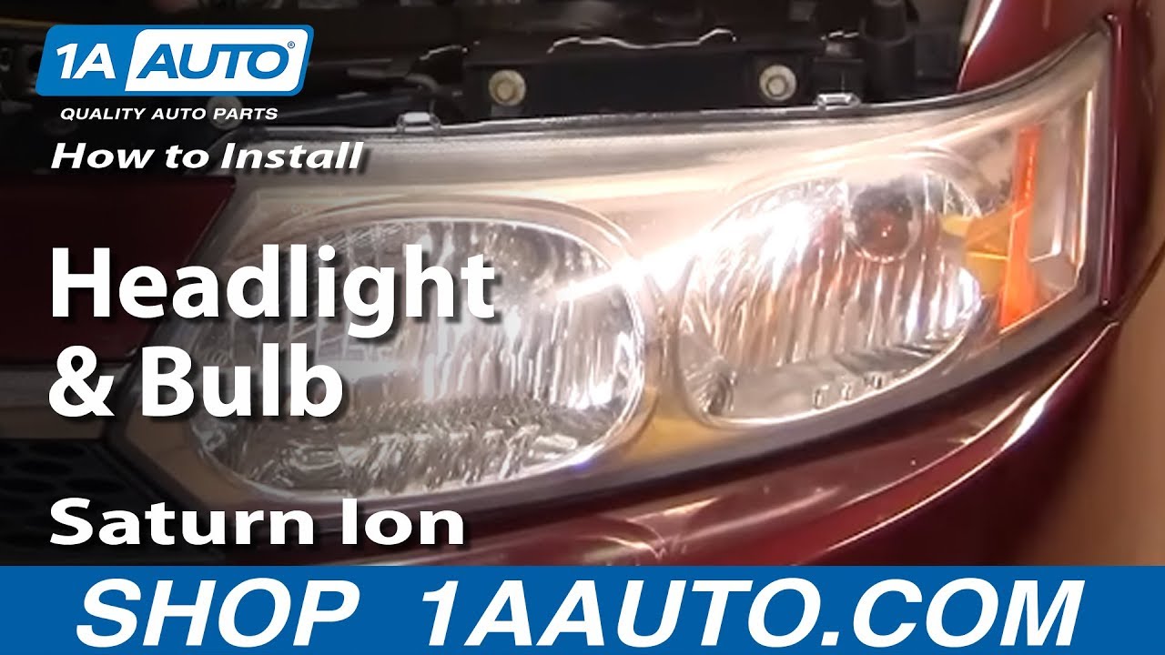 How To Replace Headlights & Bulbs 03-07 Saturn Ion